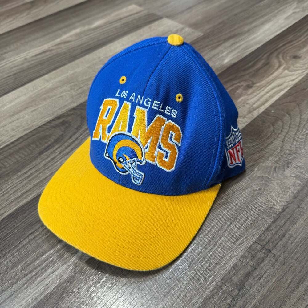 Mitchell & Ness Los Angeles Rams NFL Snapback Hat Blue Yellow